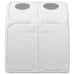 Tunel pentru Pat 2 pcs Alb 211 x 67.5 x 2 cm Poliester - WALTI WALTI