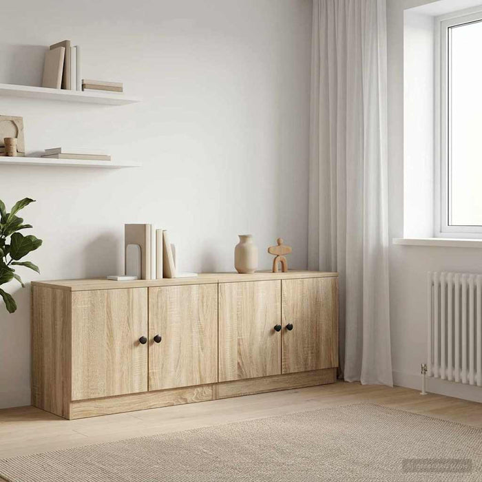 Dulap de depozitare pentru pat loft 2 buc. Stejar Sonoma WALTI