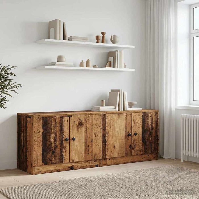 Dulap de depozitare pentru pat loft 2 buc. Lemn vechi WALTI