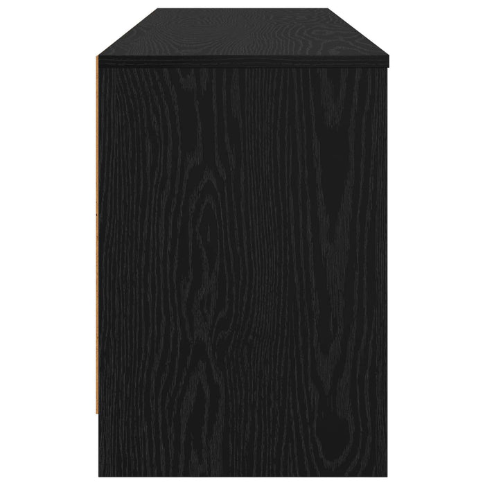 Dulap de pat 2 pcs Stejar Negru 66 x 33 x 48 cm Lemn prelucrat WALTI