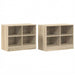 Dulap de pat 2 pcs Stejar Sonoma 66 x 33 x 48 cm Lemn compozit - WALTI WALTI