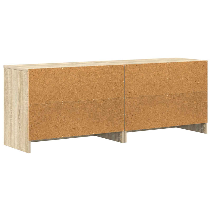 Dulap de pat 2 pcs Stejar Sonoma 66 x 33 x 48 cm Lemn compozit - WALTI WALTI