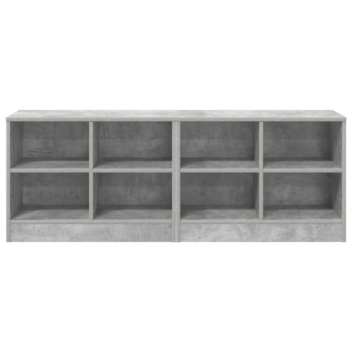 Dulap de pat 2 pcs Gri Beton 66 x 33 x 48 cm Lemn prelucrat WALTI
