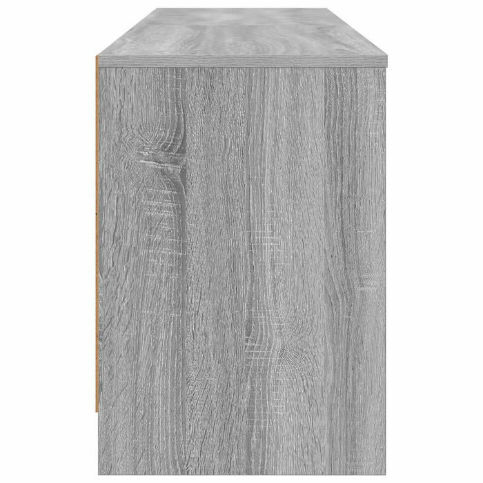 Dulap de pat 2 pcs Sonoma gri 66 x 33 x 48 cm Lemn prelucrat WALTI