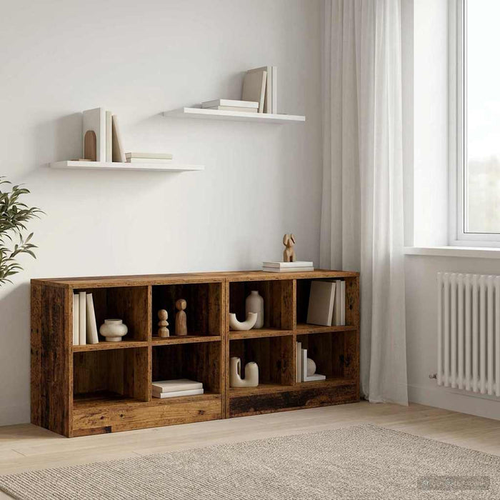 Dulap de pat 2 pcs Lemn vechi 66 x 33 x 48 cm Lemn prelucrat WALTI