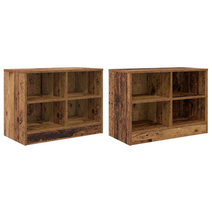 Dulap de pat 2 pcs Lemn vechi 66 x 33 x 48 cm Lemn prelucrat - WALTI WALTI