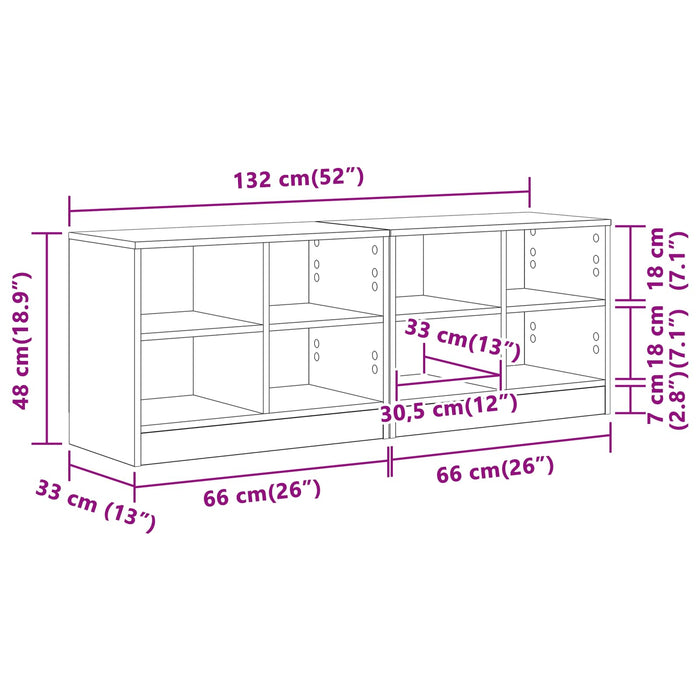 Dulap de pat 2 pcs Lemn vechi 66 x 33 x 48 cm Lemn prelucrat - WALTI WALTI