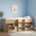Dulap de pat cu raft 2 buc. Stejar Artizanal 66 x 33 x 48 cm - WALTI WALTI