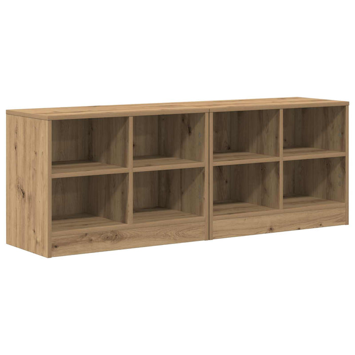 Dulap de pat cu raft 2 buc. Stejar Artizanal 66 x 33 x 48 cm - WALTI WALTI