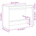 Birou pentru pat Alb 100 x 45 x 75 cm Lemn compozit - WALTI WALTI