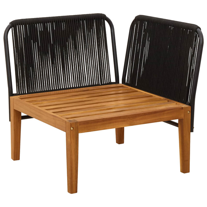Sofa de grădină colțar cu perne natural WALTI