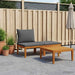 3 pcs Set de lounge pentru grădină cu perne natural - WALTI WALTI
