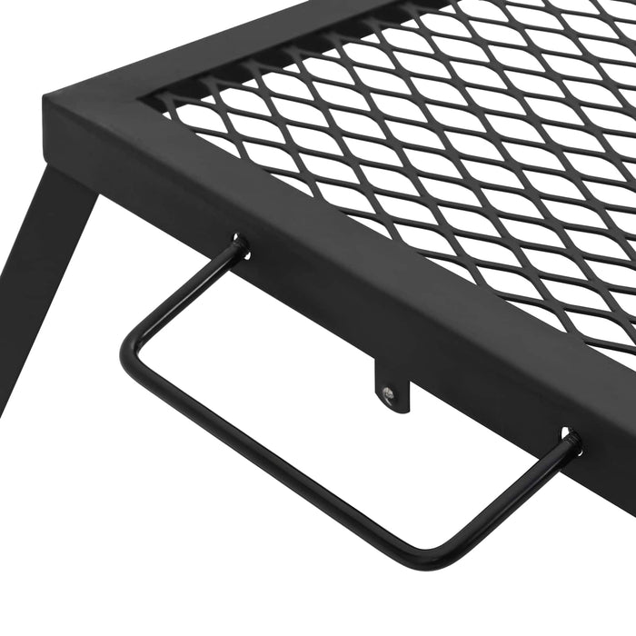 Grătar de camping pliabil Negru 31,5 x 26,5 x 4 cm Oțel aliat - WALTI WALTI