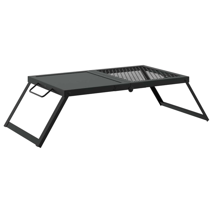 Grătar de camping pliabil Negru 31,5 x 26,5 x 4 cm Oțel aliat - WALTI WALTI
