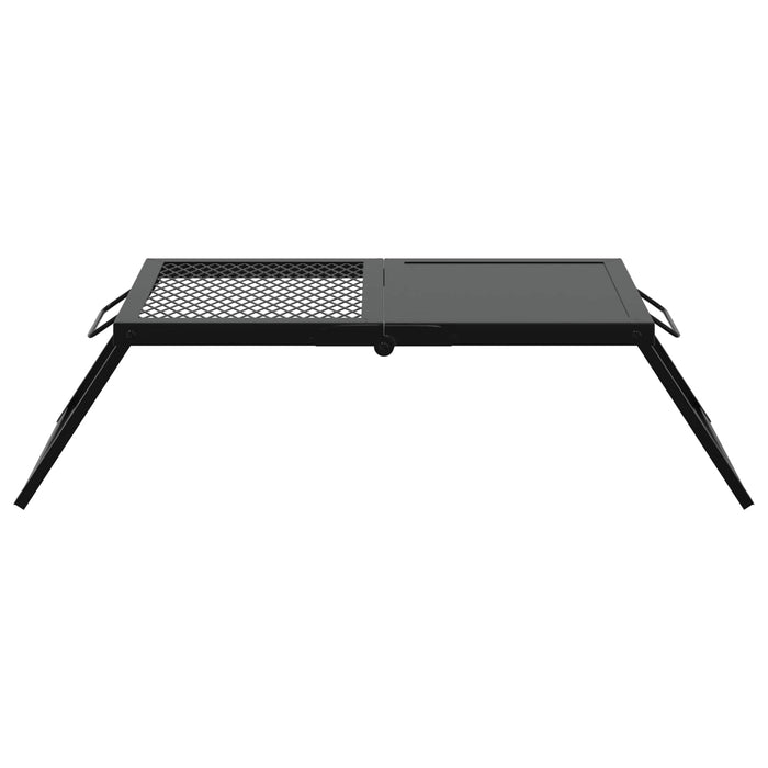 Grătar de camping pliabil Negru 31,5 x 26,5 x 4 cm Oțel aliat - WALTI WALTI
