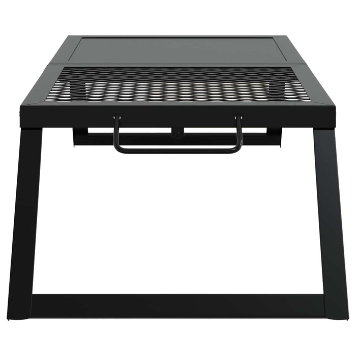 Grătar de camping pliabil Negru 31,5 x 26,5 x 4 cm Oțel aliat - WALTI WALTI