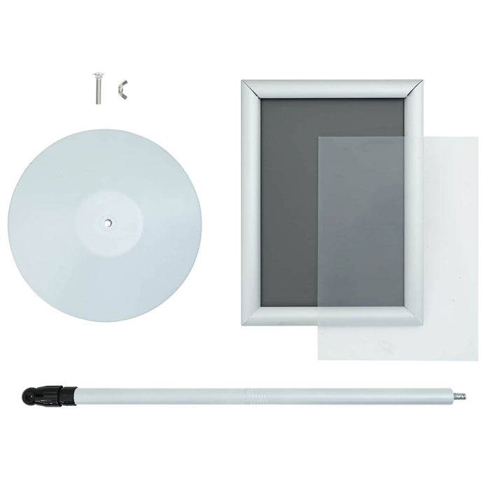 Suport poster tip pedestal Argintiu 33 x 33 x 126 cm - WALTI WALTI