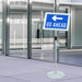 Suport poster tip pedestal Argintiu 33 x 33 x 126 cm - WALTI WALTI