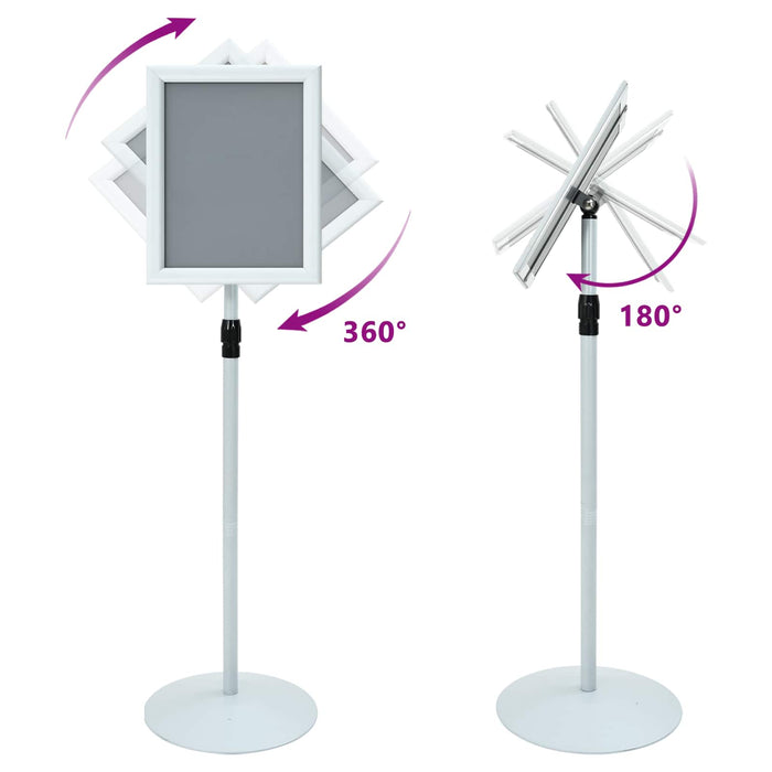 Suport poster tip pedestal Argintiu 33 x 33 x 126 cm - WALTI WALTI