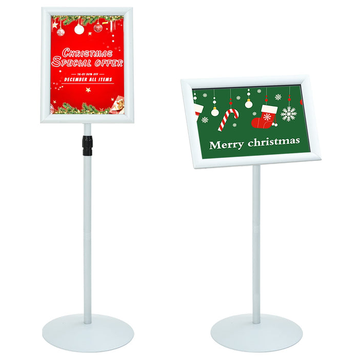 Suport poster tip pedestal Argintiu 33 x 33 x 126 cm - WALTI WALTI