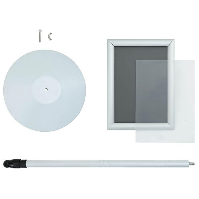Suport poster tip pedestal Argintiu 33 x 33 x 123 cm - WALTI WALTI