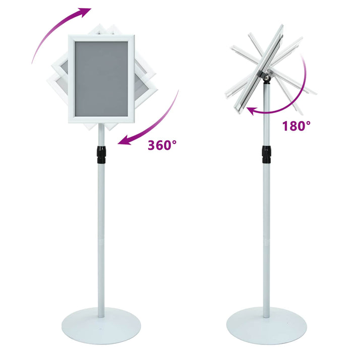 Suport poster tip pedestal Argintiu 33 x 33 x 123 cm - WALTI WALTI