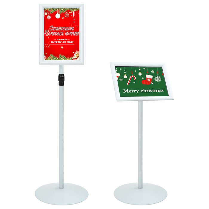 Suport poster tip pedestal Argintiu 33 x 33 x 123 cm - WALTI WALTI