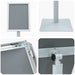 Suport poster tip pedestal Argintiu 32,5 x 27 x 126 cm - WALTI WALTI
