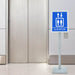 Suport poster tip pedestal Argintiu 32,5 x 27 x 126 cm - WALTI WALTI