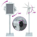 Suport poster tip pedestal Argintiu 32,5 x 27 x 126 cm - WALTI WALTI
