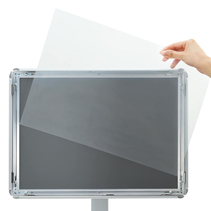 Suport poster tip pedestal Argintiu 32 x 27 x 119 cm - WALTI WALTI