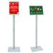 Suport poster tip pedestal Argintiu 32 x 27 x 119 cm - WALTI WALTI