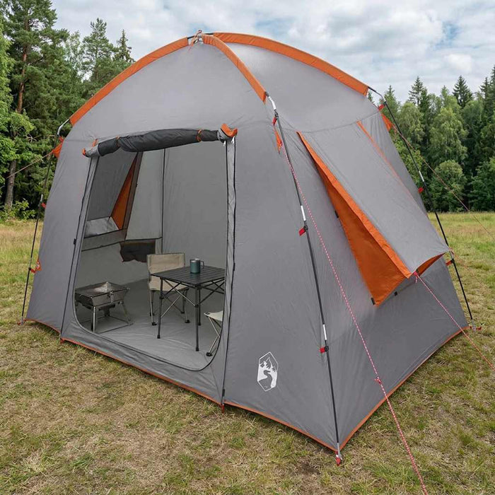 Tent Cabină Gri și Portocalie 210 x 210 x 138 cm Poliester WALTI