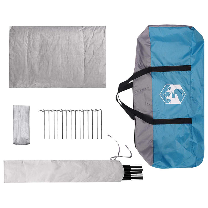 Tent Cabină cu acoperiș albastru 300 x 210 x 156 cm Poliester WALTI