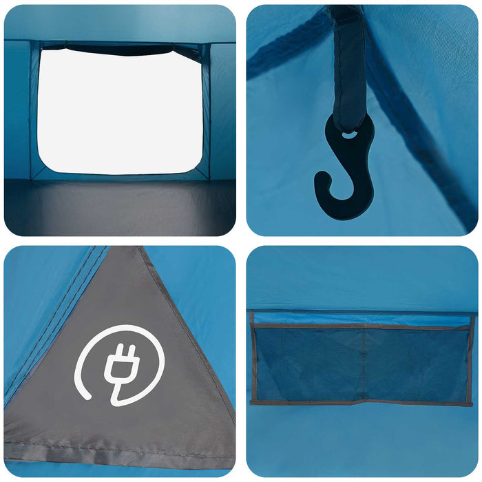 Tent Cabină cu acoperiș albastru 300 x 210 x 156 cm Poliester WALTI