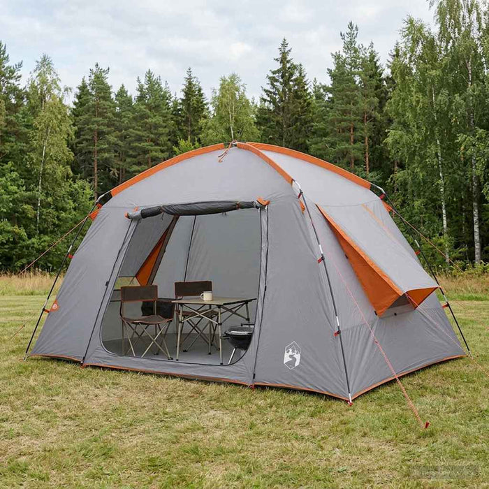 Tent Cabină Gri și Portocalie 300 x 210 x 156 cm Poliester WALTI
