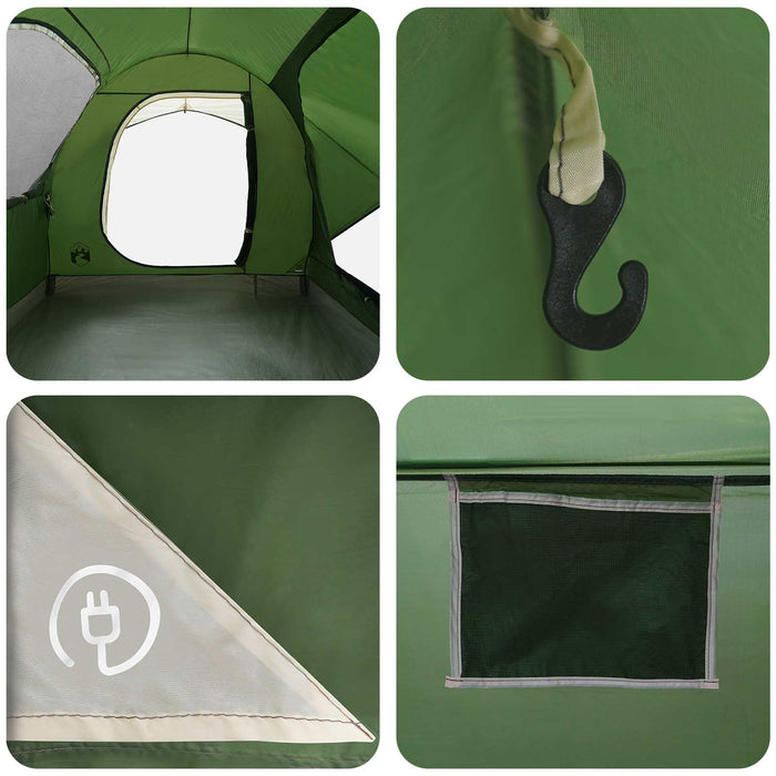 Cort pentru mașină Verde 239 x 210 x 210 cm Poliester și oțel WALTI
