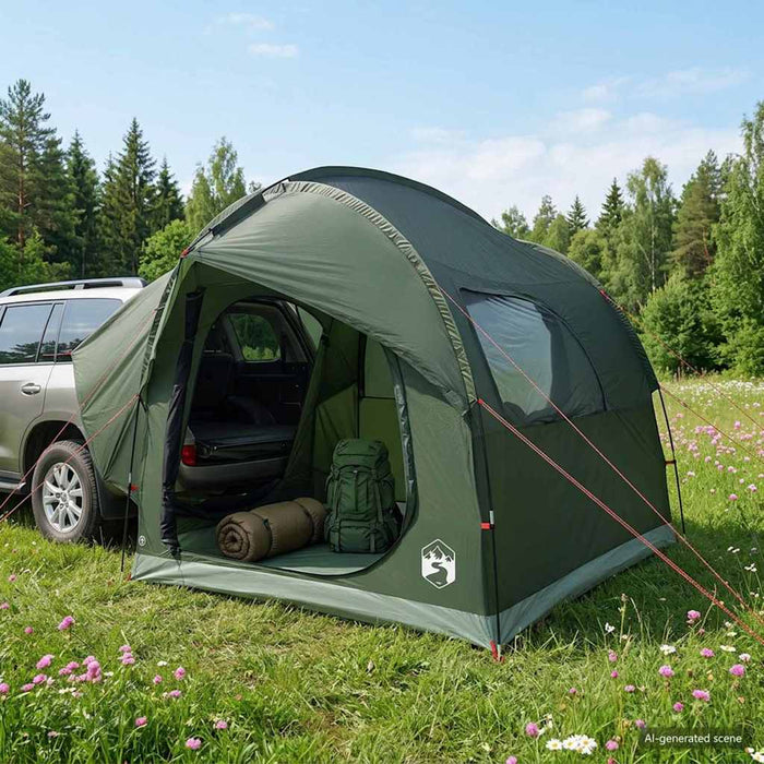 Cort pentru mașină cu acoperiș Verde Army 239 x 210 x 210 cm WALTI