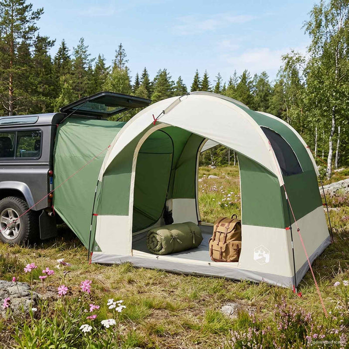 Cort de tailgate cu plasă de protecție rezistent la apă Verde WALTI