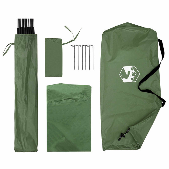 Cort pentru mașină Verde 308 x 215 x 220 cm Poliester și oțel WALTI