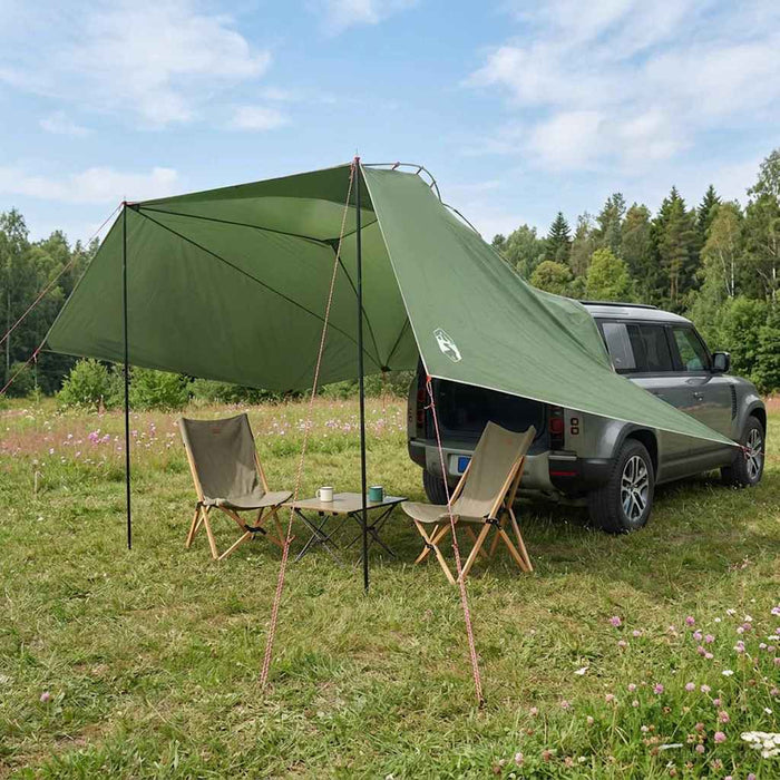 Cort pentru mașină Verde 350 x 250 cm Poliester și oțel WALTI