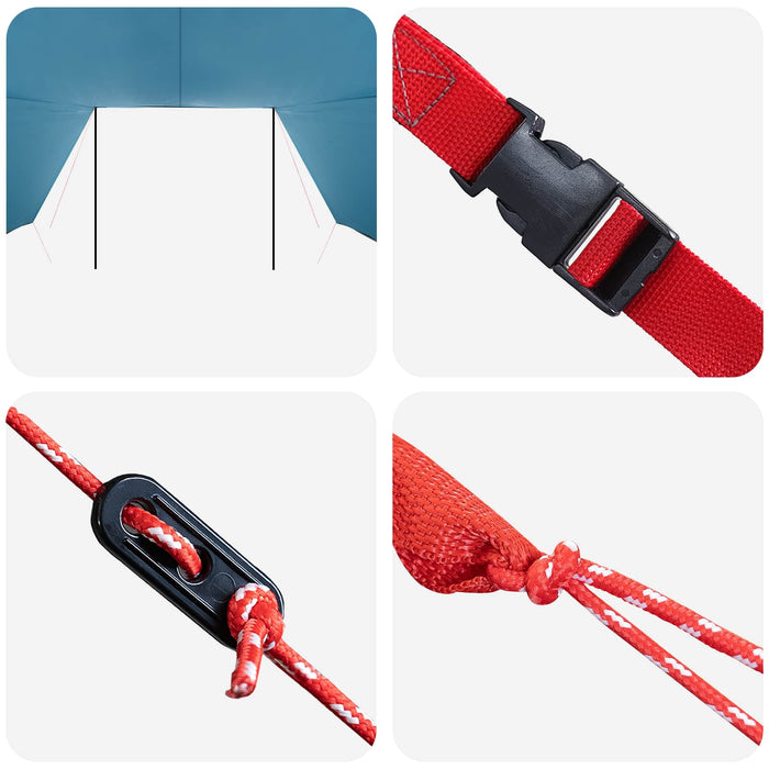 Cort pentru vehicul cu acoperiș albastru 518 x 580 x 215 cm WALTI