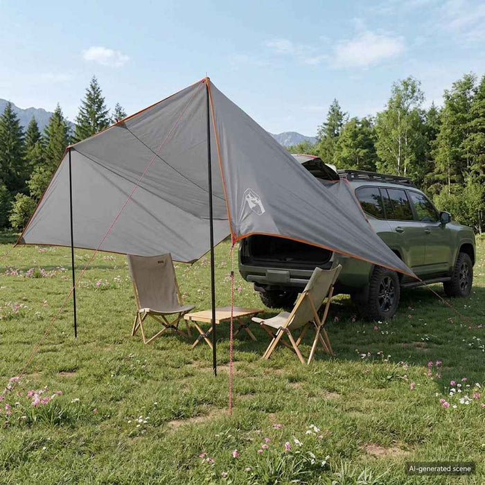 Cort pentru vehicul Gri și Portocalie 518 x 580 x 215 cm WALTI