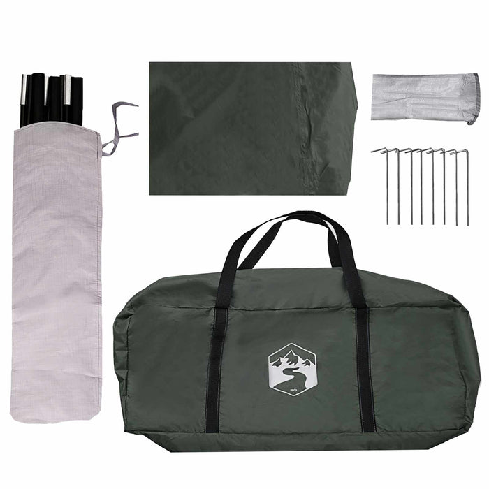 Cort pentru vehicul Verde militar 518 x 580 x 215 cm WALTI