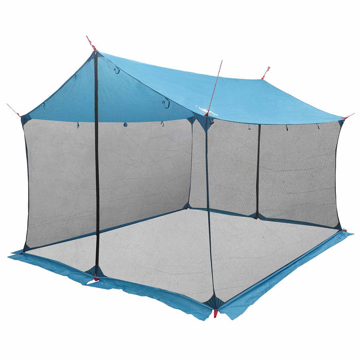 Cort de camping cu pereți din plasă albastru 340 x 260 x 220 cm WALTI