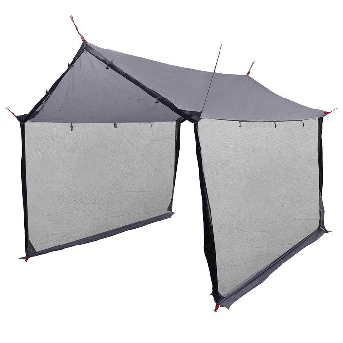 Cort de camping cu pereți din plasă Gri și Portocalie WALTI