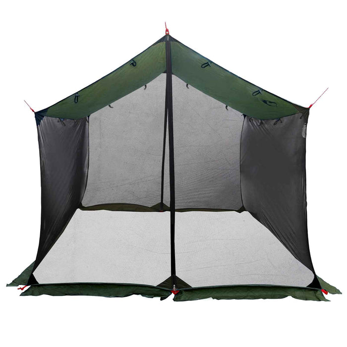 Cort de camping cu pereți din plasă Verde Army WALTI