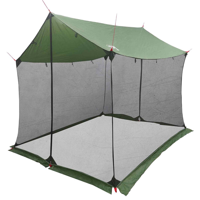 Cort de camping cu pereți din plasă Verde 270 x 210 x 210 cm WALTI