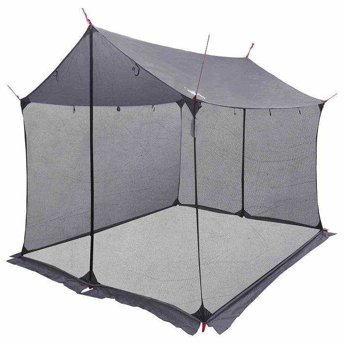 Cort de camping cu pereți din plasă Gri și Portocalie WALTI