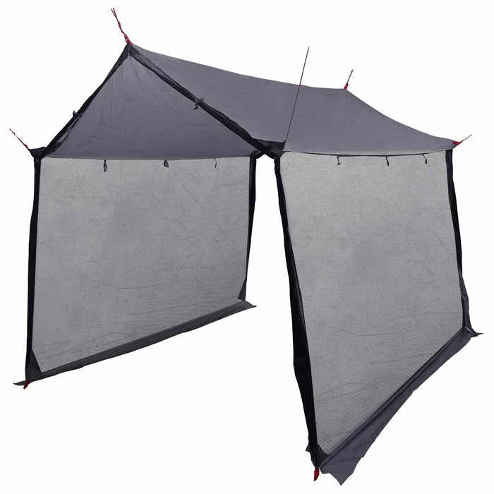Cort de camping cu pereți din plasă Gri și Portocalie WALTI